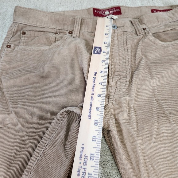 Lucky Brand Corduroy Pants Men 34x30 361 Vintage Straight Relaxed Fit Beige - Picture 5 of 10